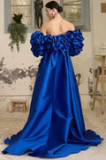 Long Wedding Cape With Puffy Sleeves Performance Runway Costumes TSWD415