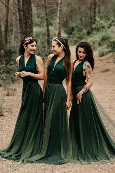 Fairy Long Modest Green Bridesmaid Dresses 242251311 TANYA BRIDAL Fairy Long Modest Green Bridesmaid Dresses 242251311 TANYA BRIDAL