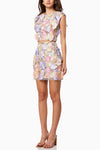 Two pieces Embroidery Lace Flower Short Cocktail Dress