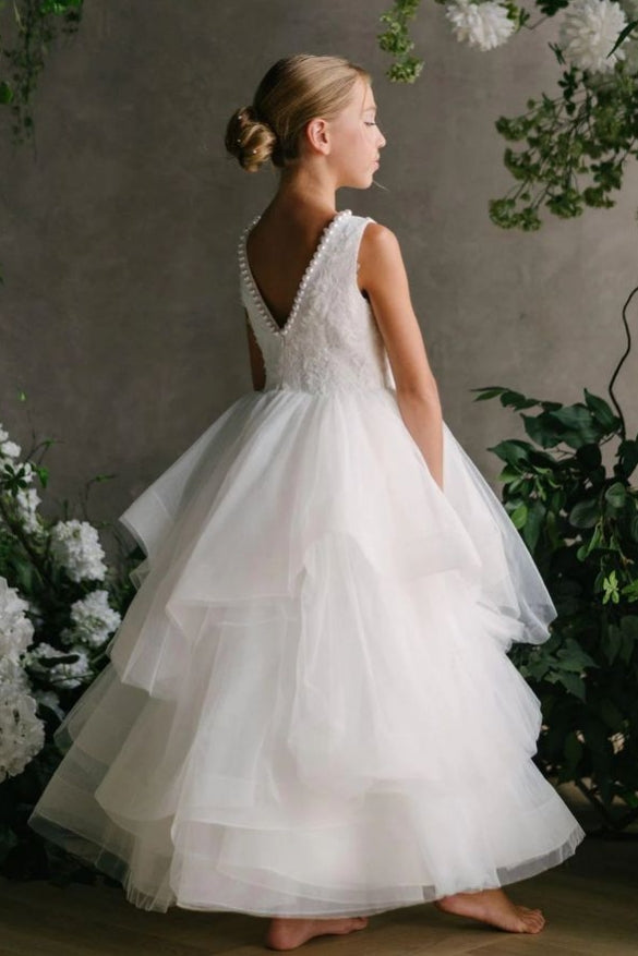 white tulle party dress Confte
