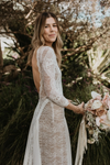 Lace Bohemian Wedding Dress Long Sleeves