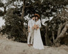 Soft Satin Bridal Gowns Split Engagement Dress Beach Noivas DW514
