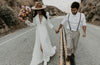 Soft Satin Bridal Gowns Split Engagement Dress Beach Noivas DW514