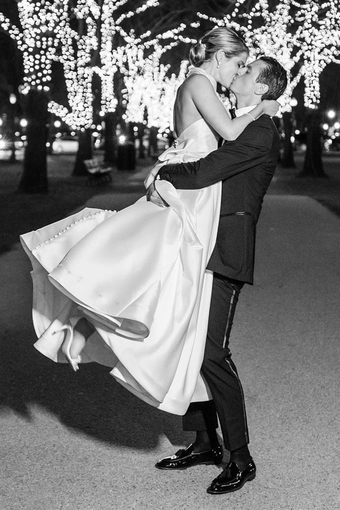 White Halter A-line Satin Wedding Dress with Buttons White Halter A-line Satin Wedding Dress with Buttons