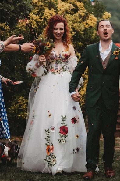 Tulle Sweetheart Boning Lace Up Colorful Wedding Photshoot Dress