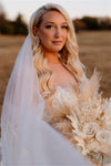 Backless Boho Geometric Lace Tassels Mermaid Wedding Dress