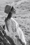 Two Pieces A Line Bohemian Lace Wedding Dress Nude Lining