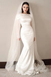 Simple Mermaid Wedding Dresses Robe De Marriage