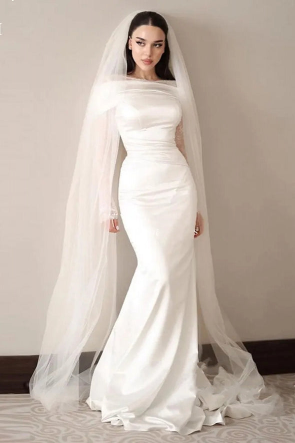 Simple Mermaid Wedding Dresses Robe De Marriage