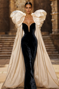 Puffy Shoulder Elegant Wedding Long Jacket With Long Sleeves