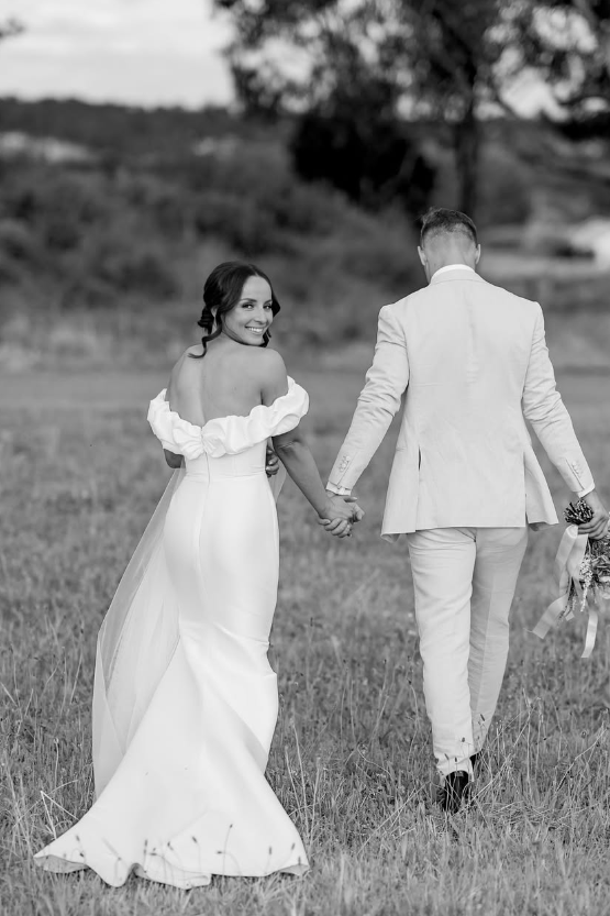 Romantic Off The Shoulder Mermaid Long Satin Wedding Dress