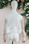 Romantic Lace Long Sleeves Wedding Jacket