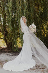 #DZ9311 Off The Shoulder Long Mermaid Simple Wedding Dress