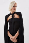 #DZ9441 Black Lady Jacket For Party