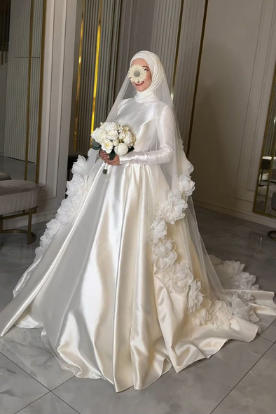 muslim wedding dress design Bes121 Muslim Wedding Dresses Long Sleeve Lace... From Missbridaldress, $993.38