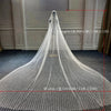 Luxury Long Pearls Wedding Veil V139