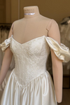 Ivory Wedding Dress Lace Appliques Off The Shoulder