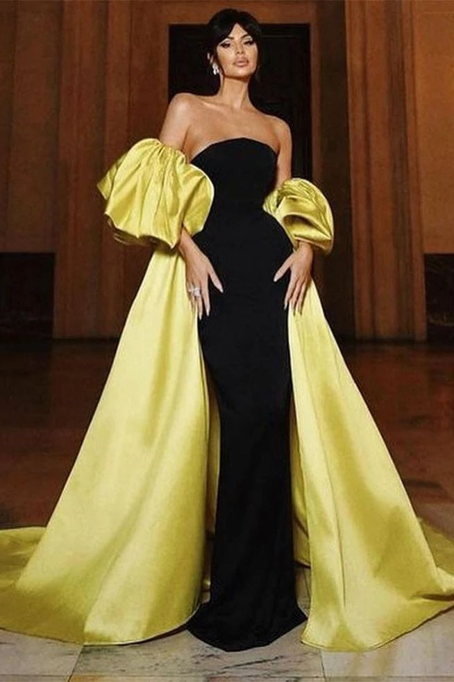 Big Puffy Sleeves Taffeta Yellow Cape TANYA BRIDAL Big Puffy Sleeves Taffeta Yellow Cape TANYA BRIDAL