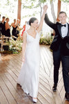 #DZ9310 Long Simple Sheath Wedding Dress