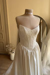 Ivory Wedding Dress Lace Appliques Off The Shoulder