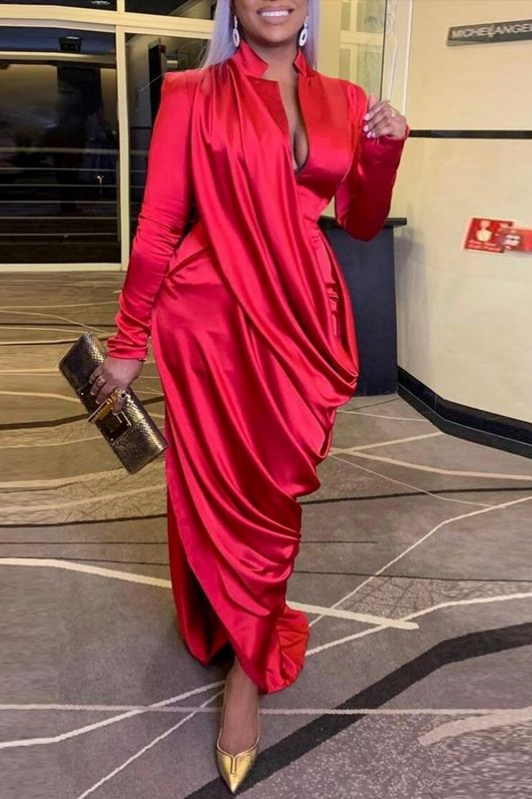Silk Satin Long Formal Maxi Dress For Women TANYA BRIDAL Silk Satin Long Formal Maxi Dress For Women TANYA BRIDAL