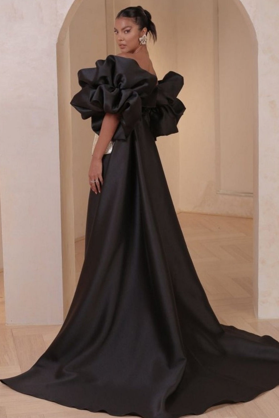 Black Long Evening Cape ,Dramatic Stunning Long Jacket – TANYA BRIDAL