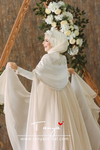 Long Sleeves Muslim Wedding Dresses With Cape DQG1100