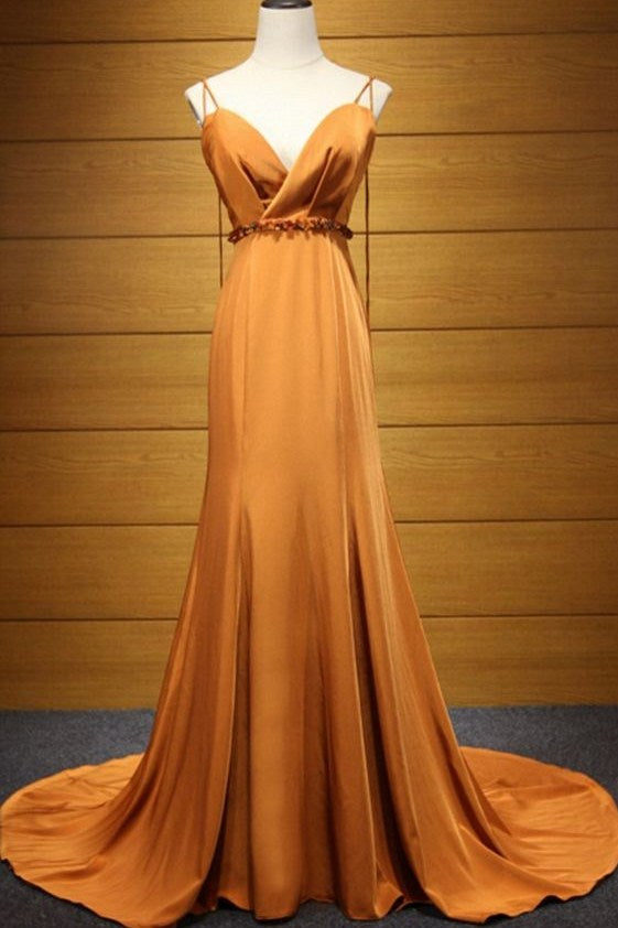 Mermaid Long Evening Dress Soft Satin