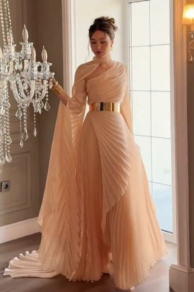 Asymmetrical A-Line Prom Gown Asymmetrical A-Line Prom Gown