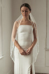 V129 Wedding Veil Leaf Lace Romantic Bride Accessories