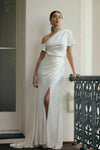 Modernity One Shoulder Wedding Dress With Left Split DW813