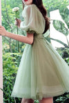 Mint Green Short Homecoming Dress Party Gown