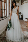 Bohemian Lace Wedding Dress TBW38