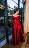 Red Prom Dress With Pockets