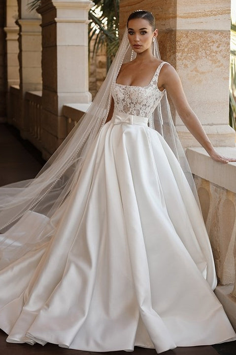 Short Lace Dresses With Detachable Satin Tail 2 in 1 Bridal Grown – TANYA BRIDAL Short Lace Dresses With Detachable Satin Tail 2 in 1 Bridal Grown – TANYA BRIDAL