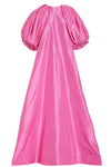 Rose Pink Taffeta Women Evening Outfit Cape