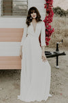 Soft Satin Bridal Gowns Split Engagement Dress Beach Noivas DW514