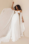 Fan-Pleated Chiffon Wedding Dresses DW802