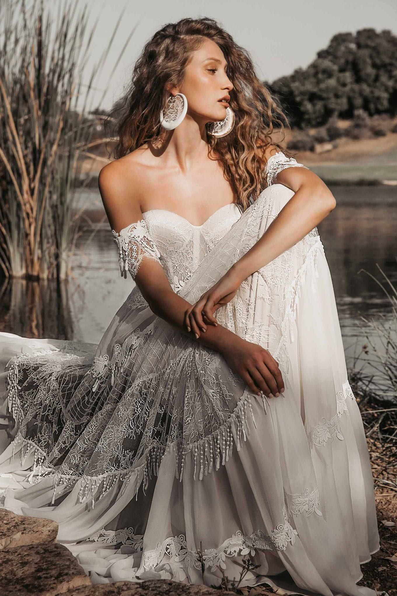 boho glam wedding dress Boho Wedding Dresses | Bohemian Wedding Dresses