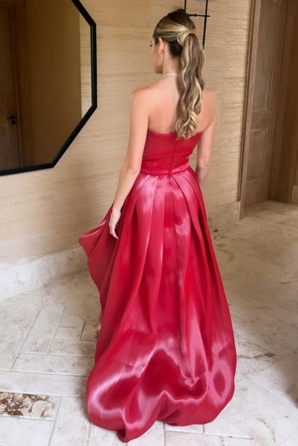 Shine Organza Short Front Long Back Prom Dress TANYA BRIDAL Shine Organza Short Front Long Back Prom Dress TANYA BRIDAL