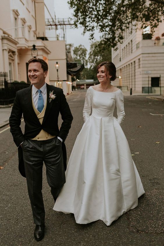 pearl and satin wedding dress STYLE 068 // SILK SATIN PEARL STRAP DRESS THE OWN STUDIO