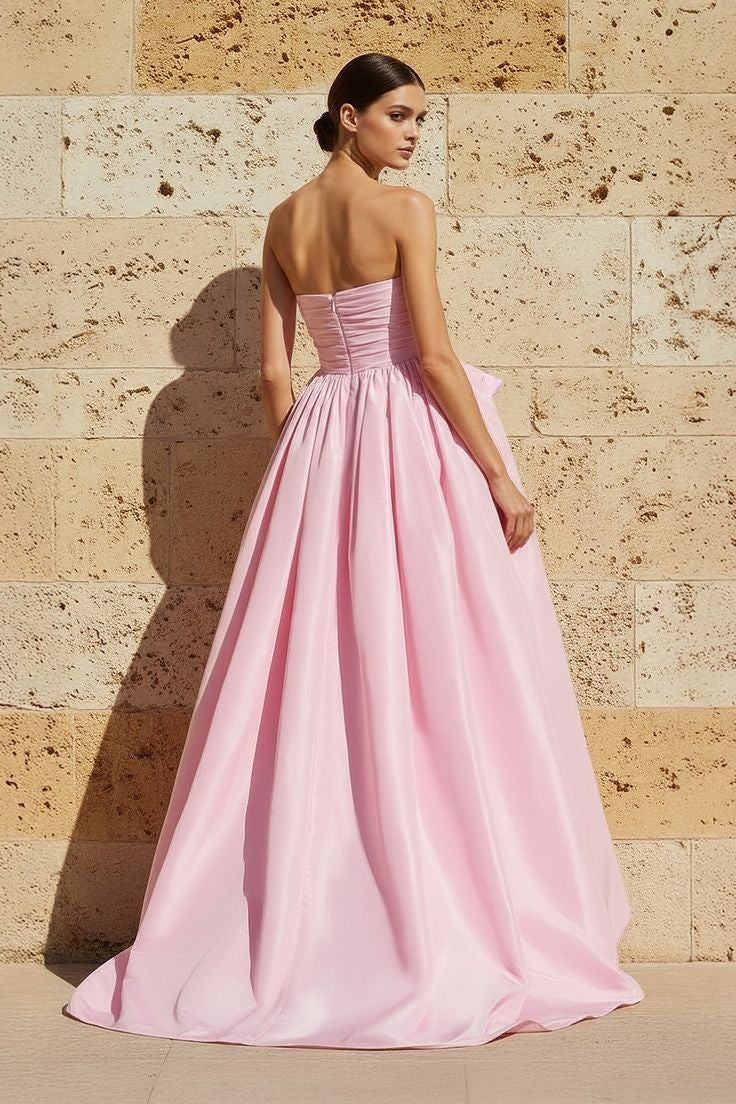 DZ9505 Pink Sweetheart Taffeta High Low Homecoming Dress – TANYA BRIDAL DZ9505 Pink Sweetheart Taffeta High Low Homecoming Dress – TANYA BRIDAL