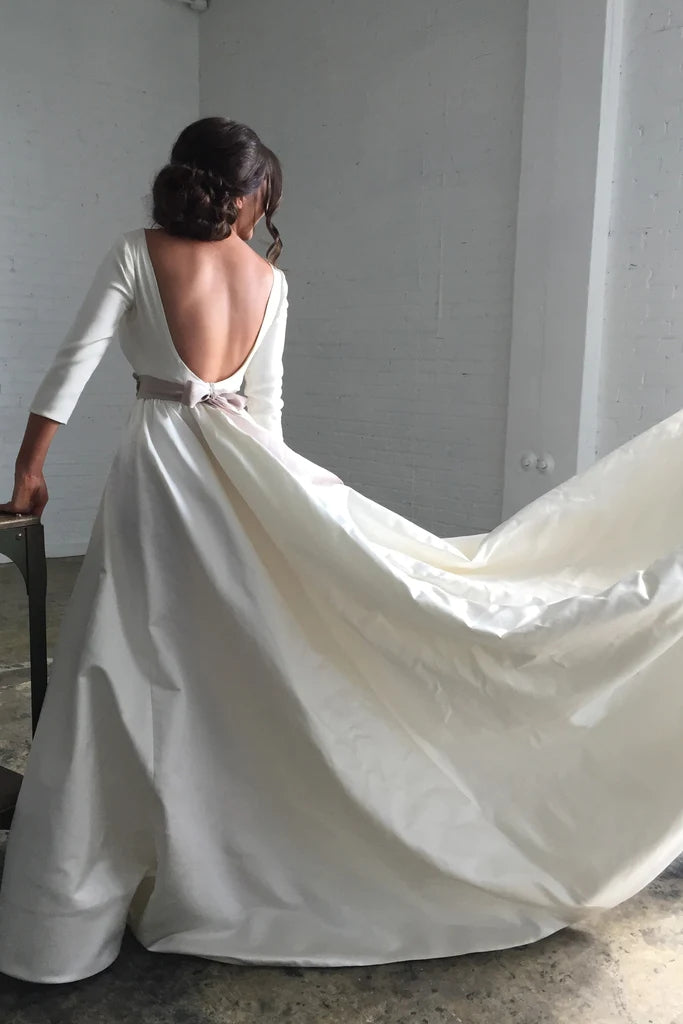 wedding dress champagne sash Strapless Champagne Ball Gown Wedding Dresses Vintage Bridal Gown With Sash AWD1230