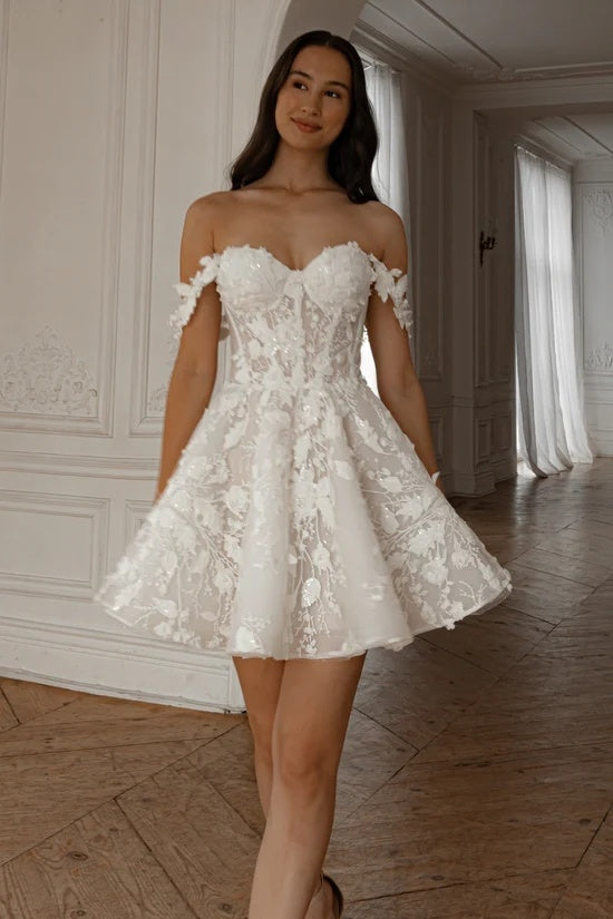 2 in 1 Wedding Dress With Detachable Skirt TANYA BRIDAL 2 in 1 Wedding Dress With Detachable Skirt TANYA BRIDAL