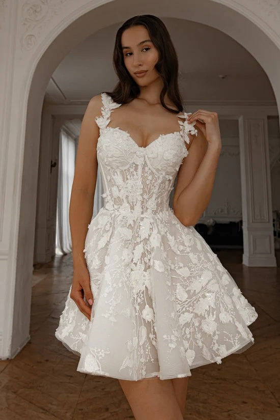 2 in 1 Wedding Dress With Detachable Skirt TANYA BRIDAL 2 in 1 Wedding Dress With Detachable Skirt TANYA BRIDAL