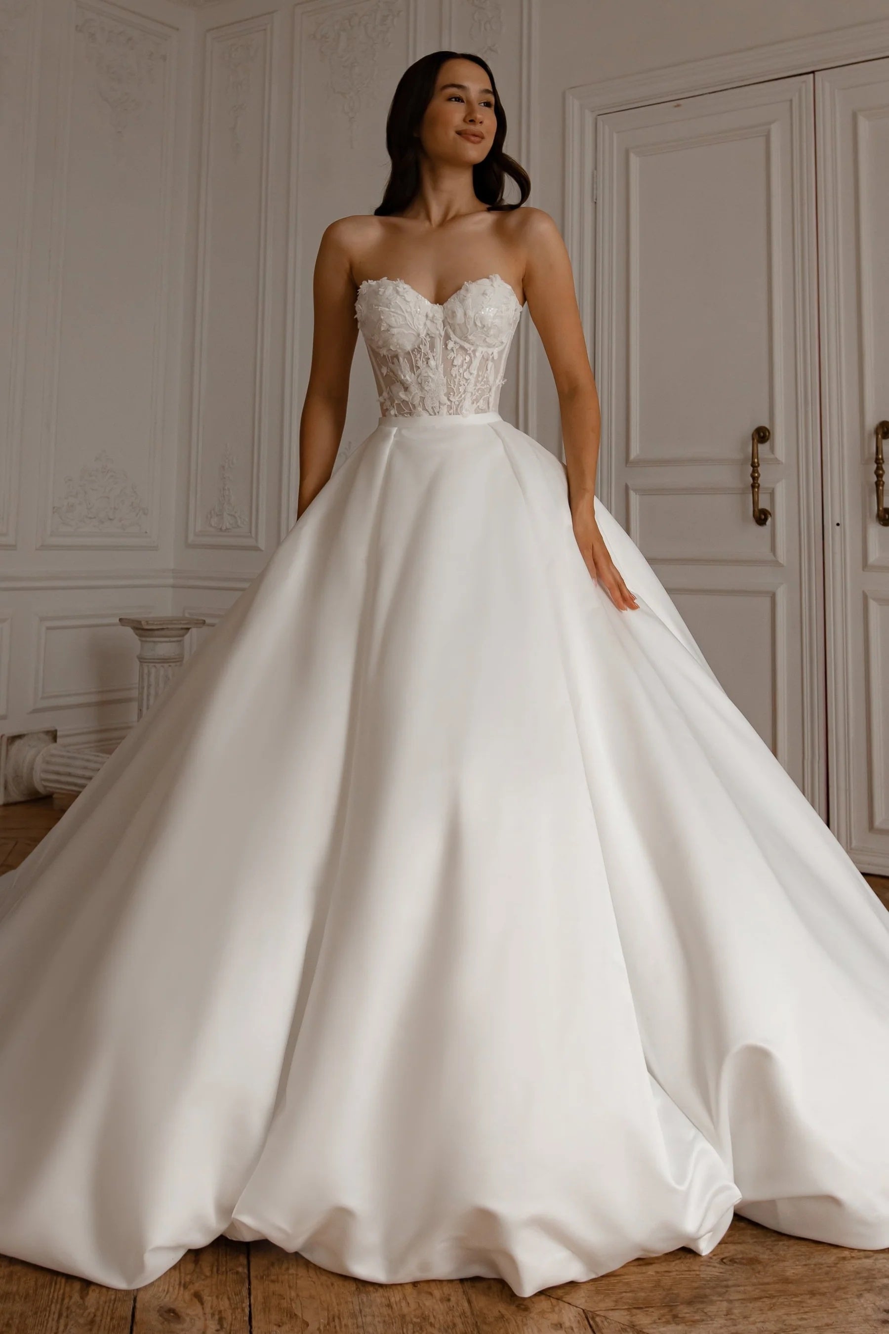 2 in 1 Wedding Dress With Detachable Skirt TANYA BRIDAL 2 in 1 Wedding Dress With Detachable Skirt TANYA BRIDAL