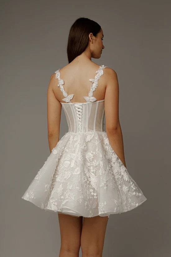 2 in 1 Wedding Dress With Detachable Skirt TANYA BRIDAL 2 in 1 Wedding Dress With Detachable Skirt TANYA BRIDAL