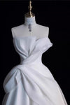 Elegant Wedding Dress Lace Up Back Organza Bridal Gown