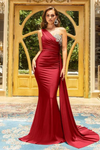 One Shoulder Long Evening Dress With Crystal 24391133