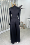 A Line Muslim Evening Dress Full Sleeves